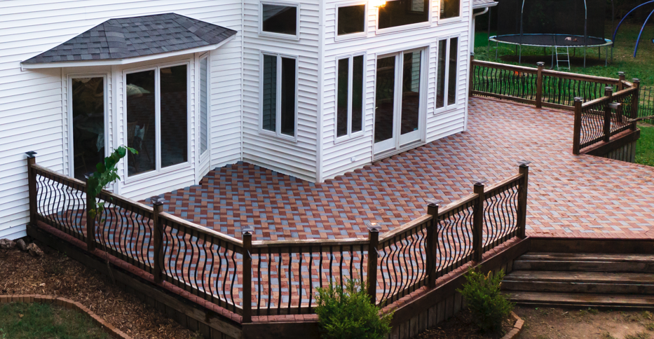 Modern Deck Design by Aspire Pavers