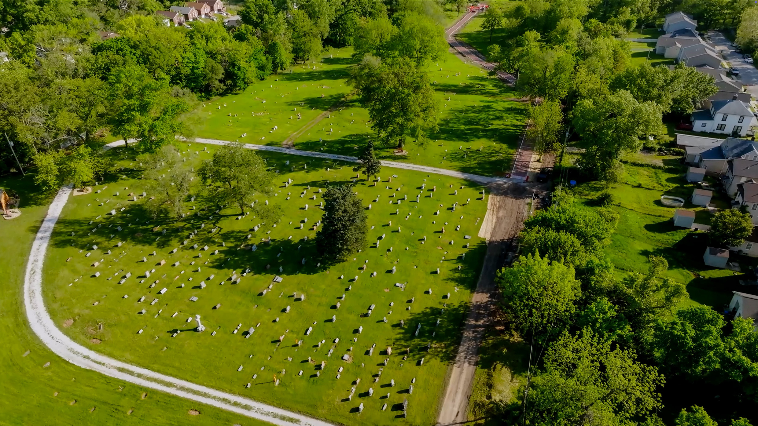 Greenwood Cemetery Aerial View