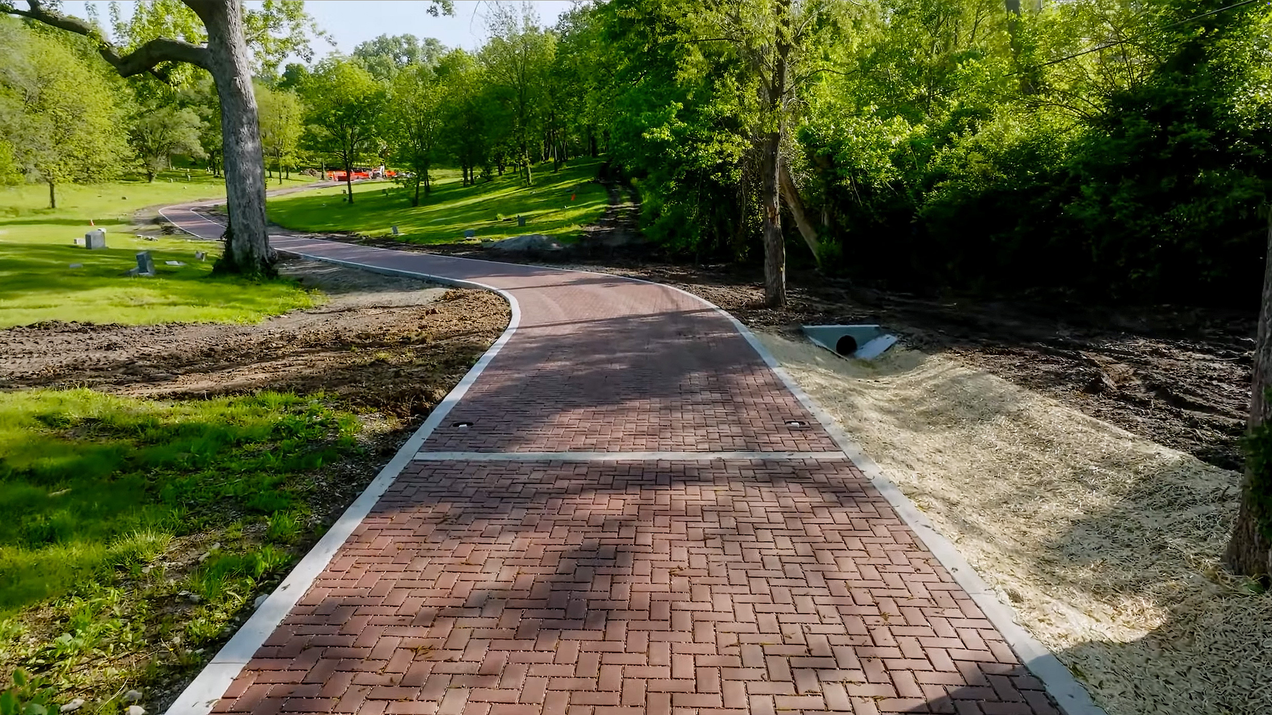 Greenwood Cemetery Roadway Hill