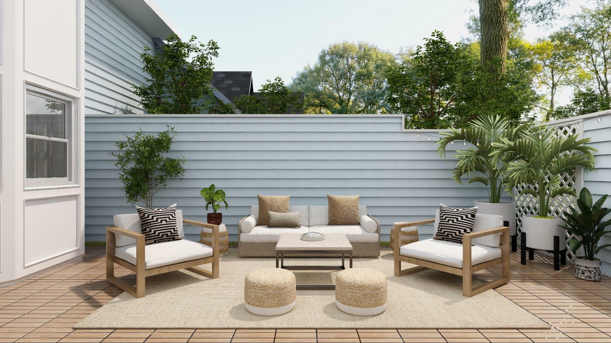 Modern Patio with Modular Furniture
