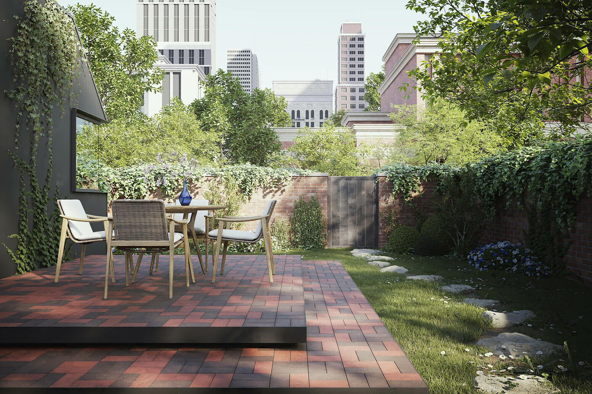 A Tiered Patio